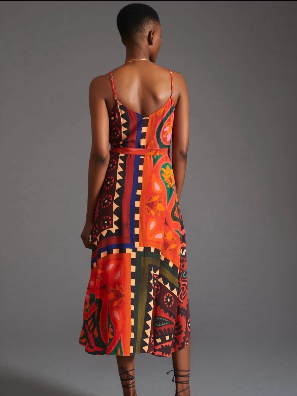 NWT FARM Rio Hanky Wrap Midi Dress - Picture 2 of 5